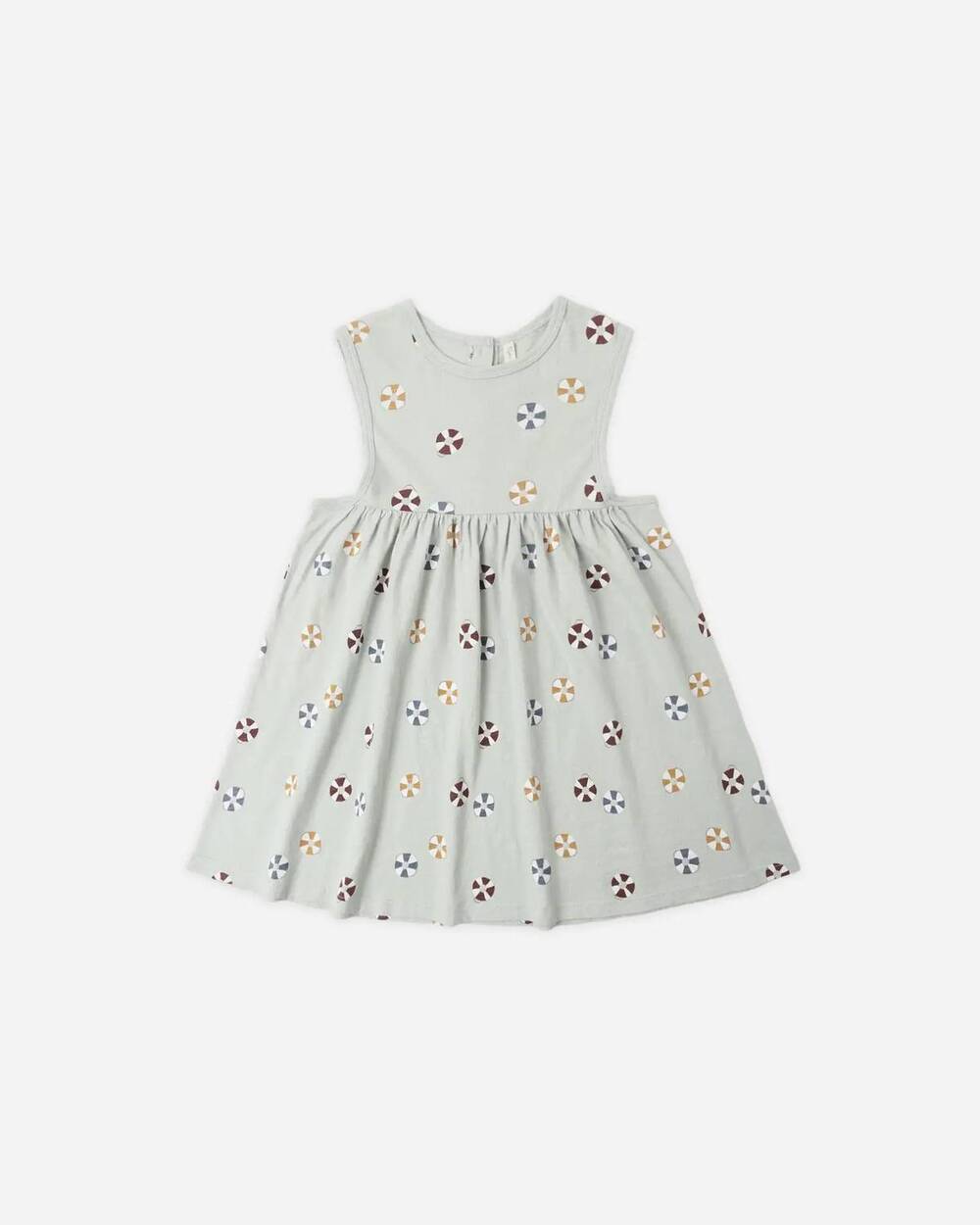 NEW RYLEE + CRU girl's layla dress in seafoam/floatie